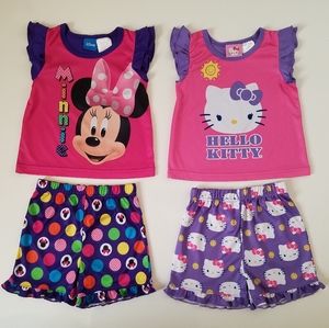 Girl's 4 Piece Pajama Set
